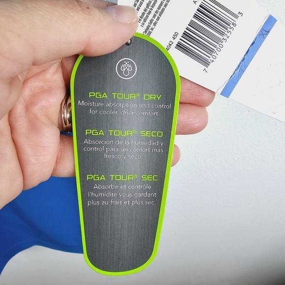 PGA Tour Pro Series Golf Polo Shirt UPF 15 NWT - Picture 6 of 12